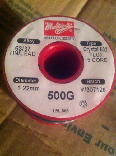 Multicore Solder 1.22mm 500G 63/37  Crystal 502 Flux 5 Core