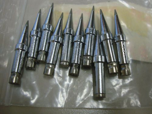 10x weller soldering tip solder ptp8 1/32&#034; 0.8mm conical tip tcp tc201 for sale