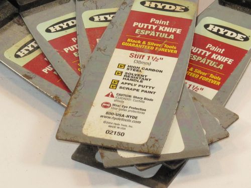 1 lof of 5 - Hyde 1 1/2&#034; stiff putty knife  pt# 02150 (#550)