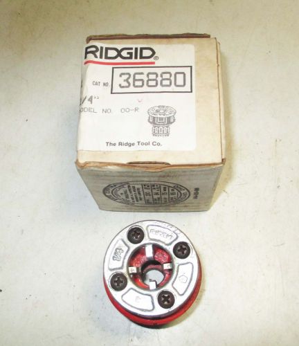 New Ridgid 1/4&#034; Complete Die  Head # 36880 for  00-R Ratchet Pipe Threader