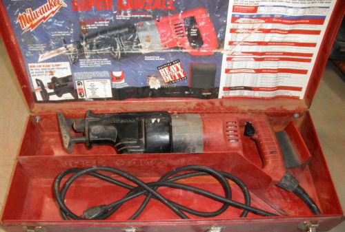 Milwaukee 6527-21 sawzall used w/case for sale