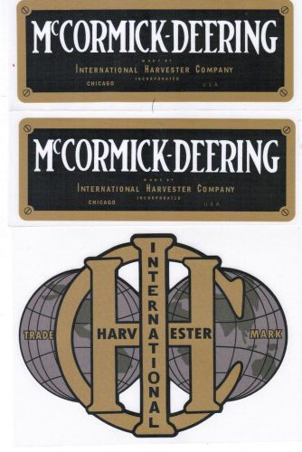 6 hp International Harvester McCormic-Deering M Hit Miss Gas Engine Motor Decal