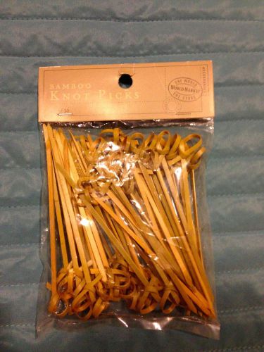 Bamboo Knot Picks Set of 50