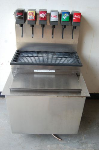 6 Head Cornelius Drop In Soda Fountain W/ Cold Plate &amp; Ice Bin, GREAT CONDITION!