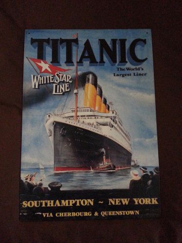 Titanic Metal Signage