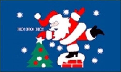 ROOF TOP SANTA LARGE 3FT.X 5FT. FLAG