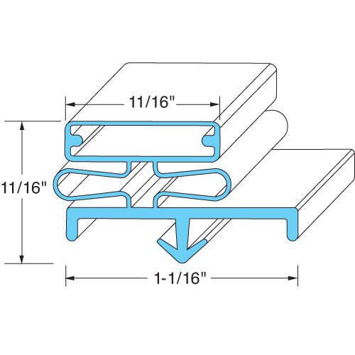 Traulsen  DOOR GASKET  SVC-60060-00