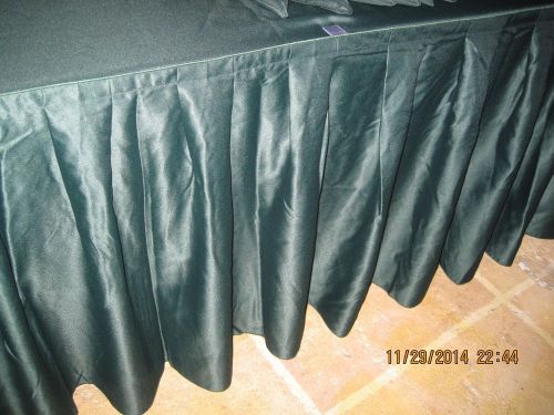 NEW 17FT LONG 29 IN HIGH DARK GREEN TABLE SKIRT CHRISTMAS STYLE