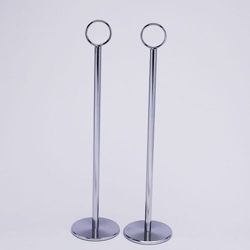 2 pcs 12&#034; Commercial Restaurant Table Number Card Holder Wedding Holder Stand