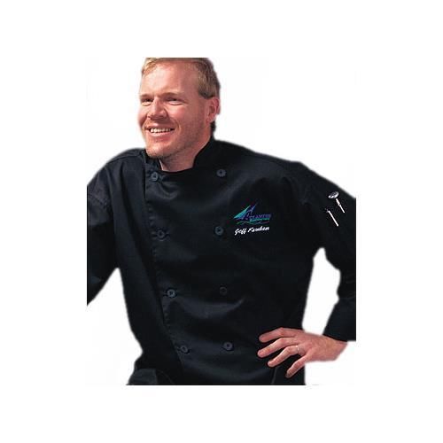 San Jamar - Chef Revival J030BK-XL Traditional Chef&#039;s Jacket QC Lite