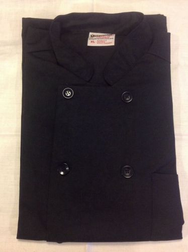 New uncommon threads 10 buttons long sleeve uniform chef coat jacket black xl for sale