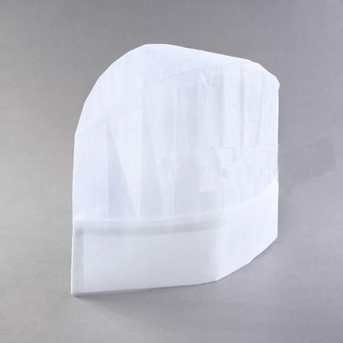 20pcs Professional Disposable White Paper Chef Hats Wholesale Pack