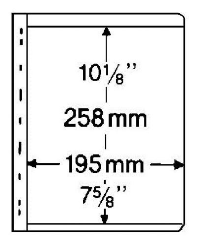 Business Stocksheets, VARIO, 1 Pocket of 5 Page, 2 side, BLACK (V1S) 9-13-14