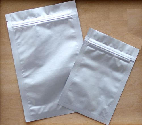 100 8x12 Ziplock Bags Silver ZipLock Bags  Pouches 200x300mm