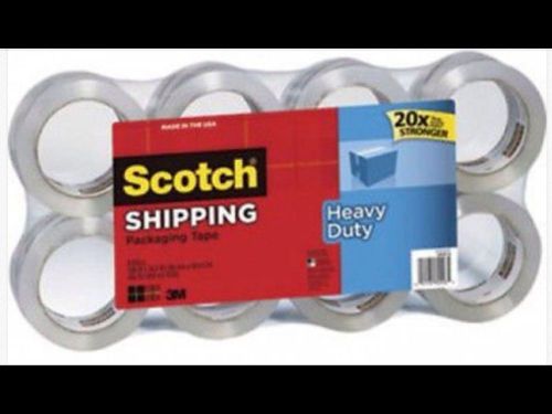 16 rolls scotch 3m heavy duty clear packaging shipping tape 54.6yd.ea for sale