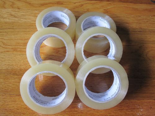 6 rolls acrylic carton sealing packing tape box shipping 2 in wide 2 mil 330 fee for sale