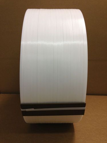 NEW Machine Grade Polypropylene Strapping M3830-11W 3/8&#034;X.022&#034;X10500ft FREE SHIP