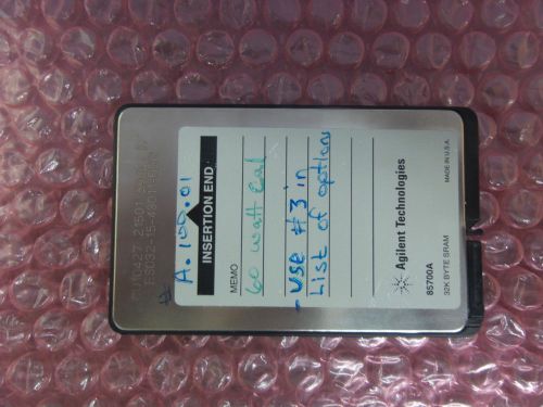 Agilent 85700A Memory Card