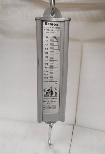 Hanson Model 8930 Viking Spring Scale 300 LB Weight Capacity U.S.A. Made