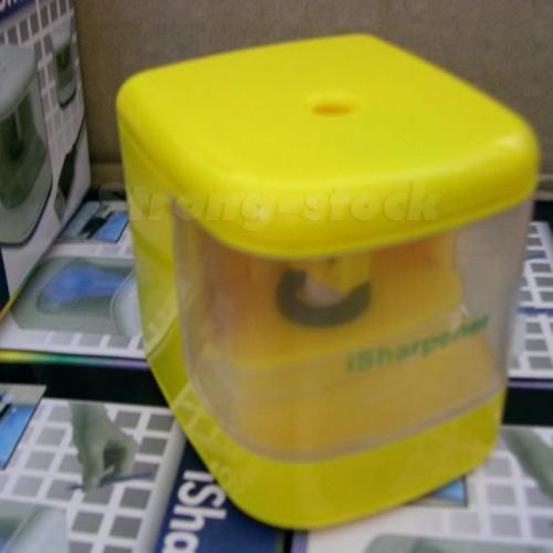 Yellow USB Electric Pencil sharpener Desktop Gadget for Home Child Office STGP