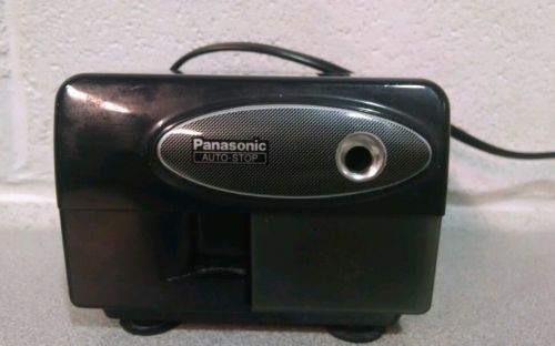 Vintage Panasonic Auto Stop Electric Pencil Sharpener Model KP-310 Black