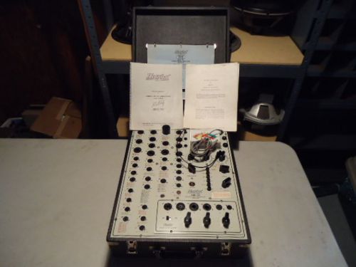 HICKOK MODEL 799 TUBE TESTER &amp; MODEL CA-99 ADAPTER WITH ORIGINAL PAPERWORK