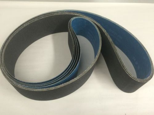 NEW *Set of 5* Wet / Dry 60 Grit Abrasive Sanding Belts 4&#034; x 106&#034; FREE SHIPPING