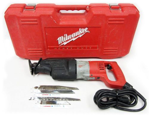 Milwaukee Heavy Duty Orbital Super Sawzall Reciprocating Saw 6521-21 With Case