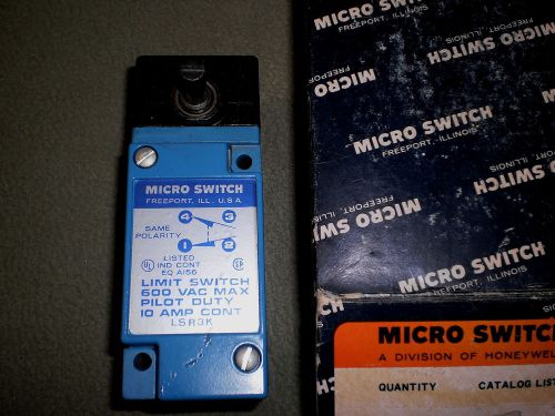 NEW MICRO SWITCH LSR3K LIMIT SWITCH