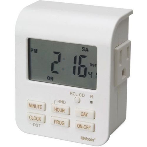 Woods ind. 50009 indoor digital heavy-duty timer-7-hr digital timer for sale