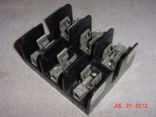 *NEW* GOULD SHAWMUT 60308J 30 AMP 600 VOLT 3-POLE FUSE BLOCK *FREE SHIPPING USA