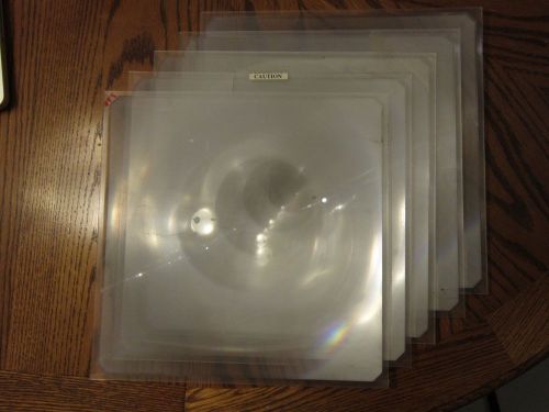 Five 3M Model 9200 Overhead Projector Fresnel Lenses