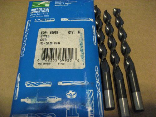 GREENFIELD150DH-DB 25/64 DIAMOND BLACK DRILLS(AA5813-6)