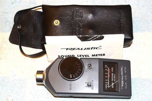 REALISTIC 42-3019 ANALOG SOUND LEVEL METER 60-126 dB FULLY TESTED