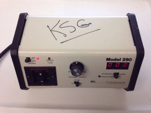 BRL Bethesda Research Lab Life Technologies Model 250 Power Supply