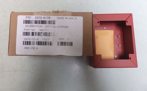 Simplex 2975-9178 cdt pull station surface backbox 690-317 new in box free ship! for sale