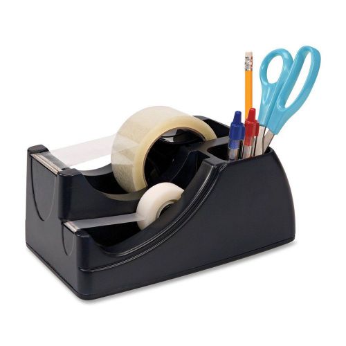 Officemate recycled 2-in-1 heavy duty tape dispenser, black (96690) new for sale