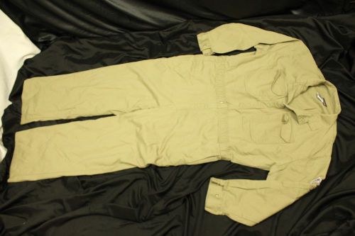 Khaki Bulwark FR Flame Resistant Nomex Workwear Coveralls Mens 50 R VGC