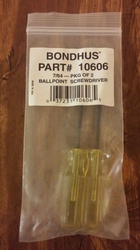 Bondhus 7/64&#034;balldriver hex driver #10606 new package of 2 free shipping! for sale