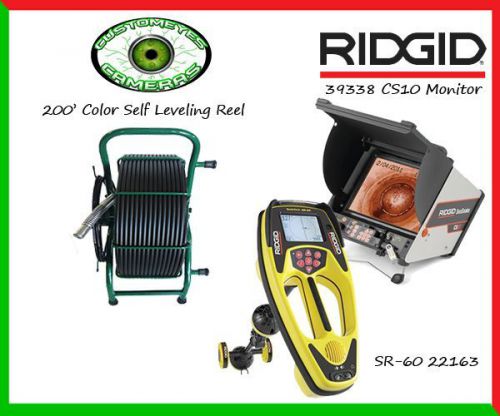 Customeyes 200&#039; sl reel &amp; ridgid 39338 cs10 monitor &amp; ridgid 22163 sr-60 locator for sale