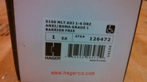 HAGER 5100 MLT ADJ 1-6 DBZ ANSI/BHMA GRADE 1 BARRIER FREE DOOR CLOSER