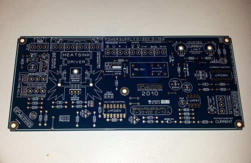 BENCH POWER SUPPLY  PS3010 0-30VDC  0-10A PCB by moutoulos ™