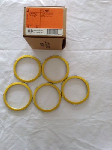 3&#034; sealing locknuts. Box of 5 new