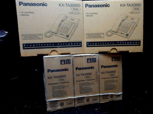 (5) panasonic kx-ta30850  12 line proprietary commercial telephone lot for sale