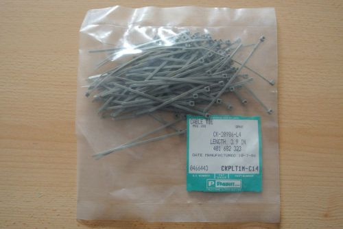 Panduit 3.9&#034; Cable Ties - Gray - 100 pc.