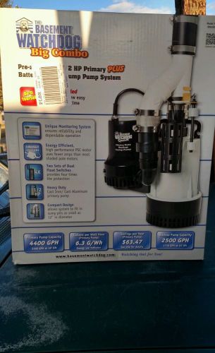 Sump pump bw4000 system combination for sale