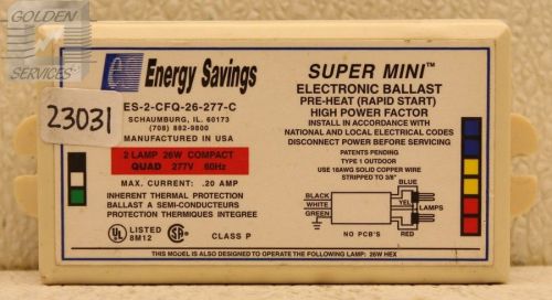 Energy savings es-2-cfq-26-277-c super mini electronic ballast 277v for sale