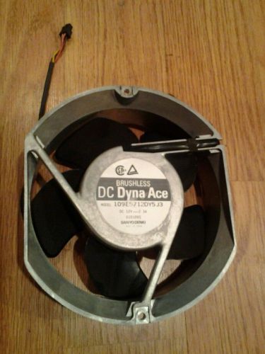 Sanyo Denki Brushless DC Dyna Ace 109E5712DY5J4  DC 12V  2.3A Fan 34L9620