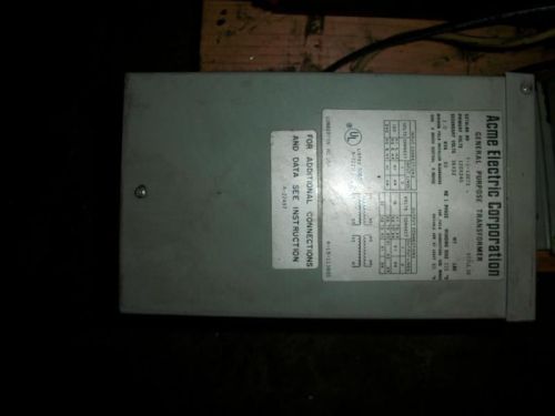 ACME ELECTRIC GENERAL PURPOSE TRANSFORMER TYPE SE