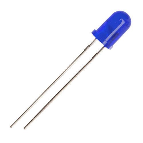 LED 5-Pack Blue 5mm Diffused Blue Lens Round Short 3V 30mA 5x (5pcs)